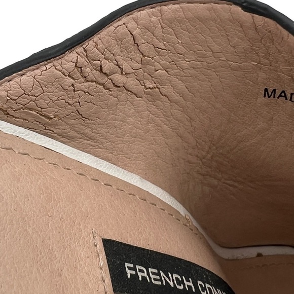 French Connection Black Meena Block Heel Mules Size 39 1/2 Women's - Picture 10 of 10